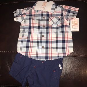 Outfit set 0-3 mo Boys Button Up